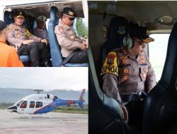 Kapolda Sulteng Gunakan Helikopter Pantau Arus Balik Libur Lebaran