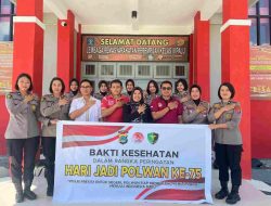 Warnai Hari Jadi Ke-75, Polwan Polda Sulteng Datangi Lapas Perempuan dan Anak