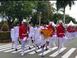 Aurat Paskibraka Pembawa Baki di Sulteng Kelihatan