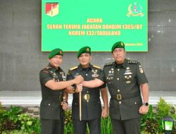 Danrem 132/Tadulako Pimpin Sertijab Dandim 1305/BT, Konsep Kerja Kita All Out