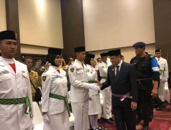 Peringatan Hut RI Ke-78, Anggota Paskibraka Sulteng Resmi Dikukuhkan