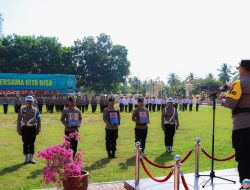 Upacara PTDH, Kapolres Banggai Pimpin Pemecatan 3 Personel Polres