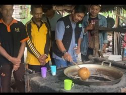 Caleg DPD RI Budiman Jaya Kunjungi Pelaku Usaha Gula Merah di Sabang Lalos