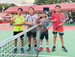 Muhammad Abrisam Tsaqib Dominasi Kejuaraan Nasional Tenis Lapangan Piala Rektor Untad Cup I 2024