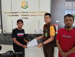 Dugaan Korupsi Rp500 Juta, Suami Pejabat Poso Dilaporkan ke Kejati