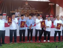 Penetapan Nomor Urut Paslon Bupati dan Wakil Bupati Pemilu