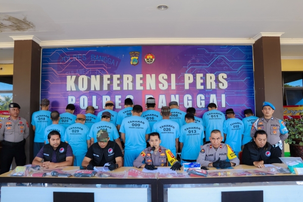 18 Tersangka Narkoba, Amankan Sabu Senilai Rp 423 Juta
