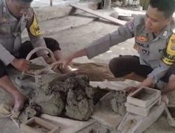 Polsek Ulubongka Ikuti Pelatihan Pembuatan Batu Bata