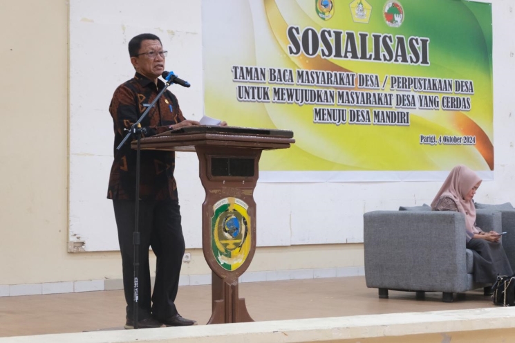 Sosialisasi Perpustakaan Desa di Parigi Moutong