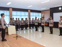 Upacara Sertijab Kasat Tahti dan Kapolsek Kulawi