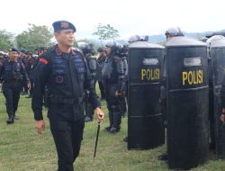 Brimob Polda Sulteng Gelar Apel Kesiapan Pengamanan PSU