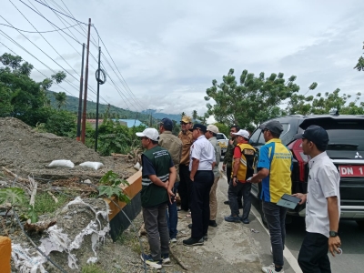 Pj Bupati Parimo Tinjau Lokasi Banjir di Kecamatan Palasa.