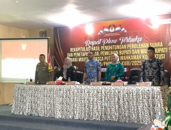 Sekda Parigi Moutong Buka Rapat Pleno Rekapitulasi Hasil PSU Pilkada 2025