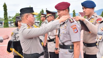 Kapolda Sulteng Pimpin Sertijab 8 Pejabat Utama dan 5 Kapolres