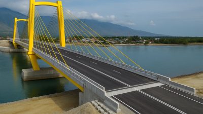 Proyek pembangunan Jembatan Palu IV, yang dibiayai melalui hibah dari Japan International Cooperation Agency (JICA), telah rampung 100 persen. (Ilustrasi : Rajawalinet.co)