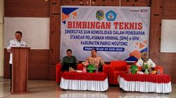 Wabup Parigi Moutong Resmi Buka Bimtek E-SPM 2025, Tegaskan Komitmen Layanan Dasar Berkualitas. (Foto : Diskominfo Kab. Parimo)