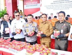 Operasi Besar Polda Sulteng : Narkoba 40 Kg Dimusnahkan, Curanmor Diberantas