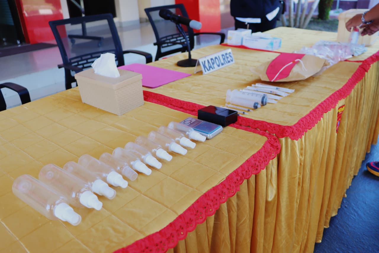 Polres Sigi Bongkar Peredaran Tembakau Sintetis 623 Gram