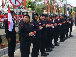 Brimob Sulteng Tebar 1.000 Bendera Sambut Kemerdekaan