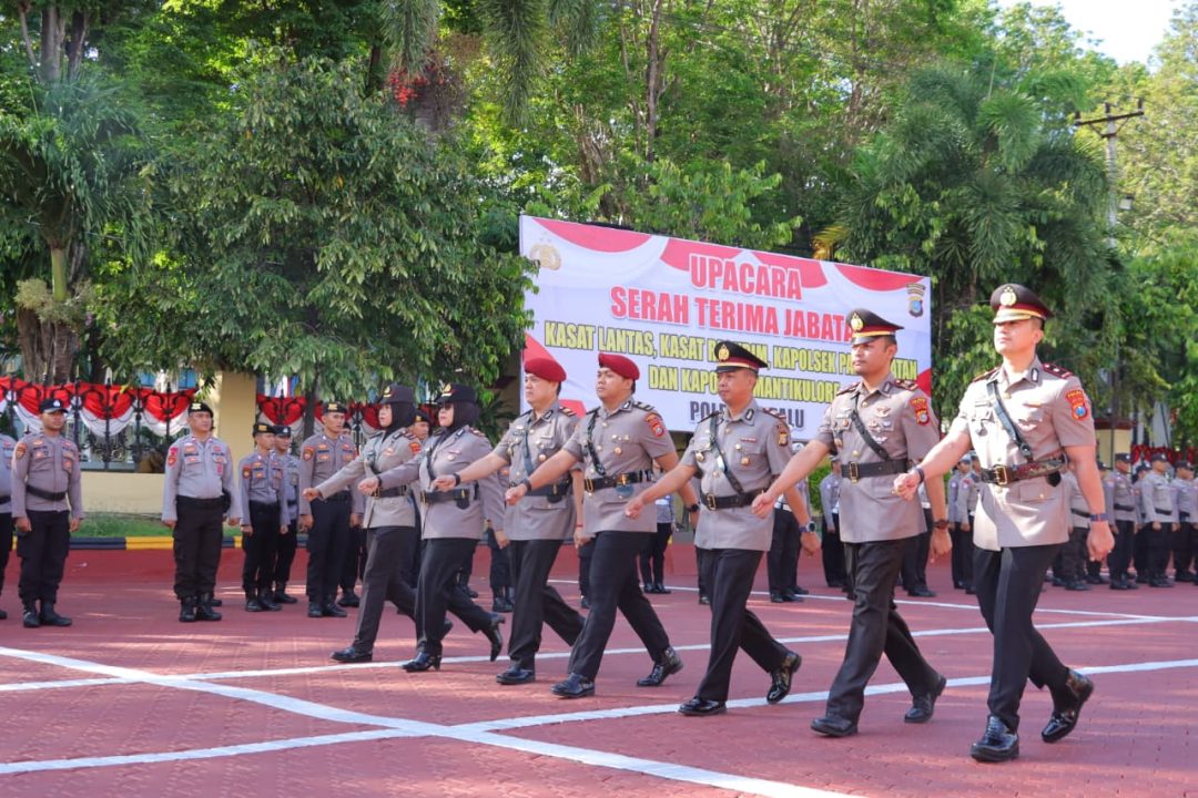 Mutasi Perwira Perkuat Kinerja Polresta Palu