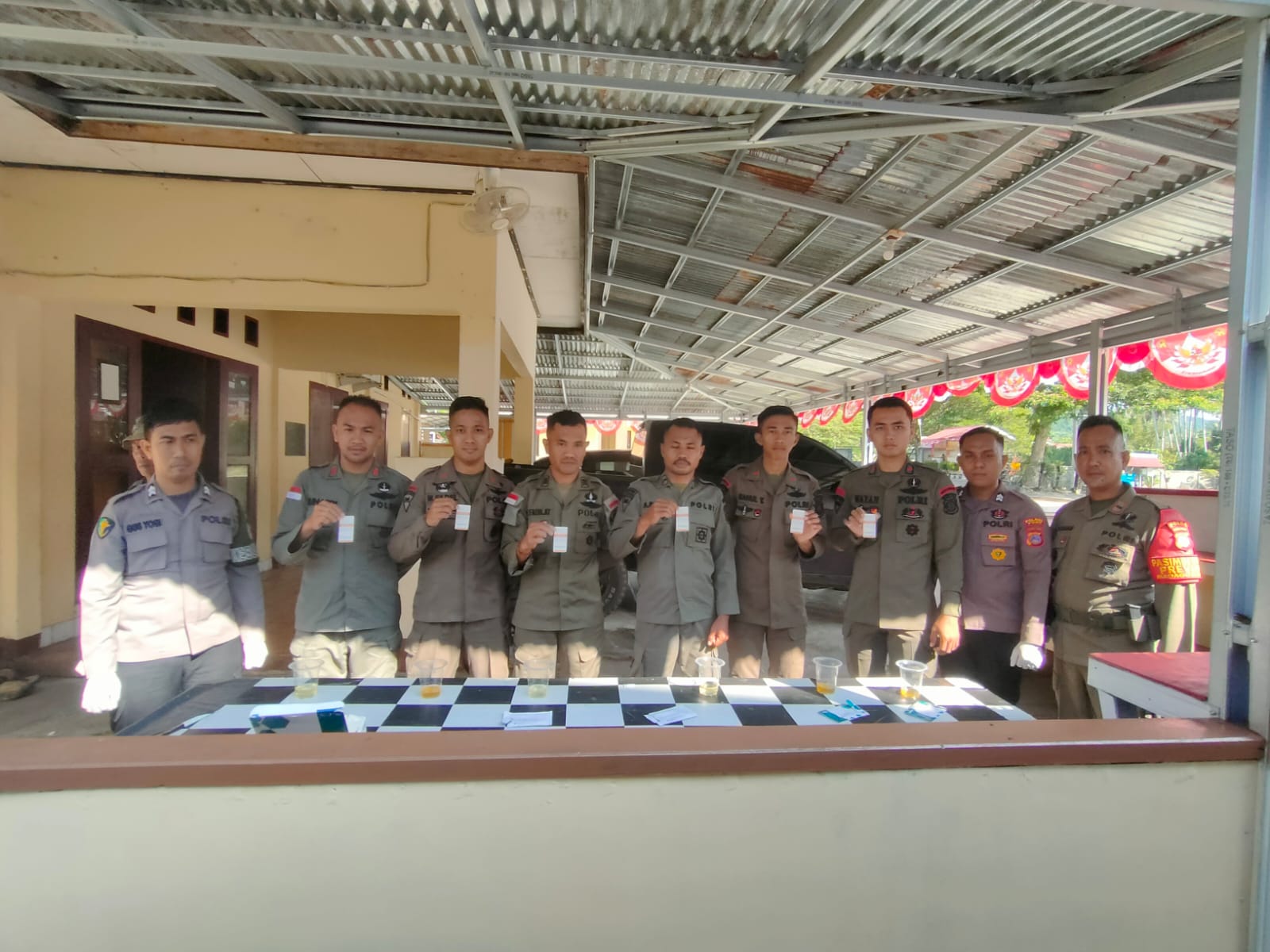 50 Personel Satgas Madago Raya di Poso Jalani Tes Urine