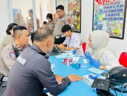 Ditlantas Polda Sulteng Gelar Donor Darah
