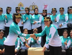 Outbond Warnai HUT ke-77 Polwan di Polda Sulteng