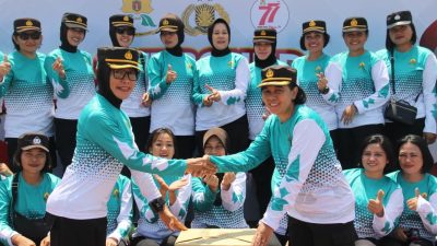 Outbond Warnai HUT ke-77 Polwan di Polda Sulteng