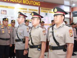 Polres Parigi Moutong Lantik Kabag Ren dan Sertijab Kasi Humas