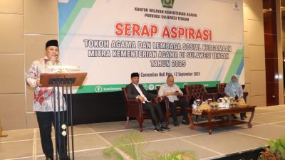 Kemenag Sulteng Gelar Serap Aspirasi Tokoh Agama dan Early Warning System