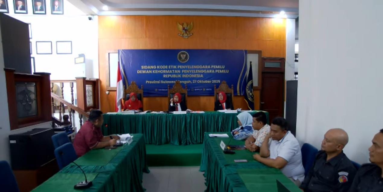DKPP Sidang Dugaan Pelanggaran Etik Komisioner KPU Sulteng