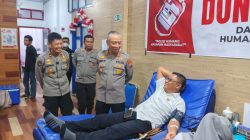 Polda Sulteng Gelar Donor Darah Sambut HUT ke-74 Humas Polri
