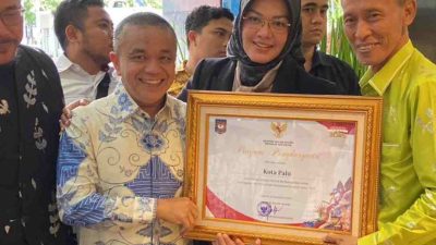 Palu Raih Penghargaan Nasional Penurunan Stunting
