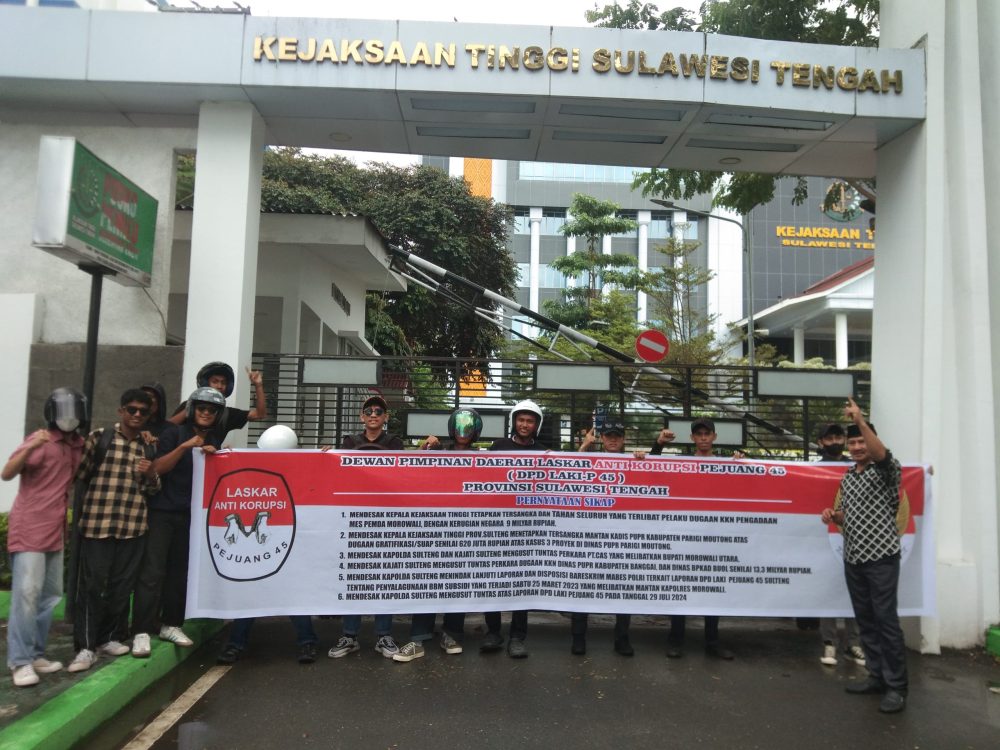 LAKI Desak Kajati Sulteng Tindak Dugaan KKN Morowali dan Skandal Sawit PT CAS