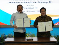 Kejagung dan Kemenpora Sepakati MoU Penegakan Hukum Kepemudaan dan Olahraga