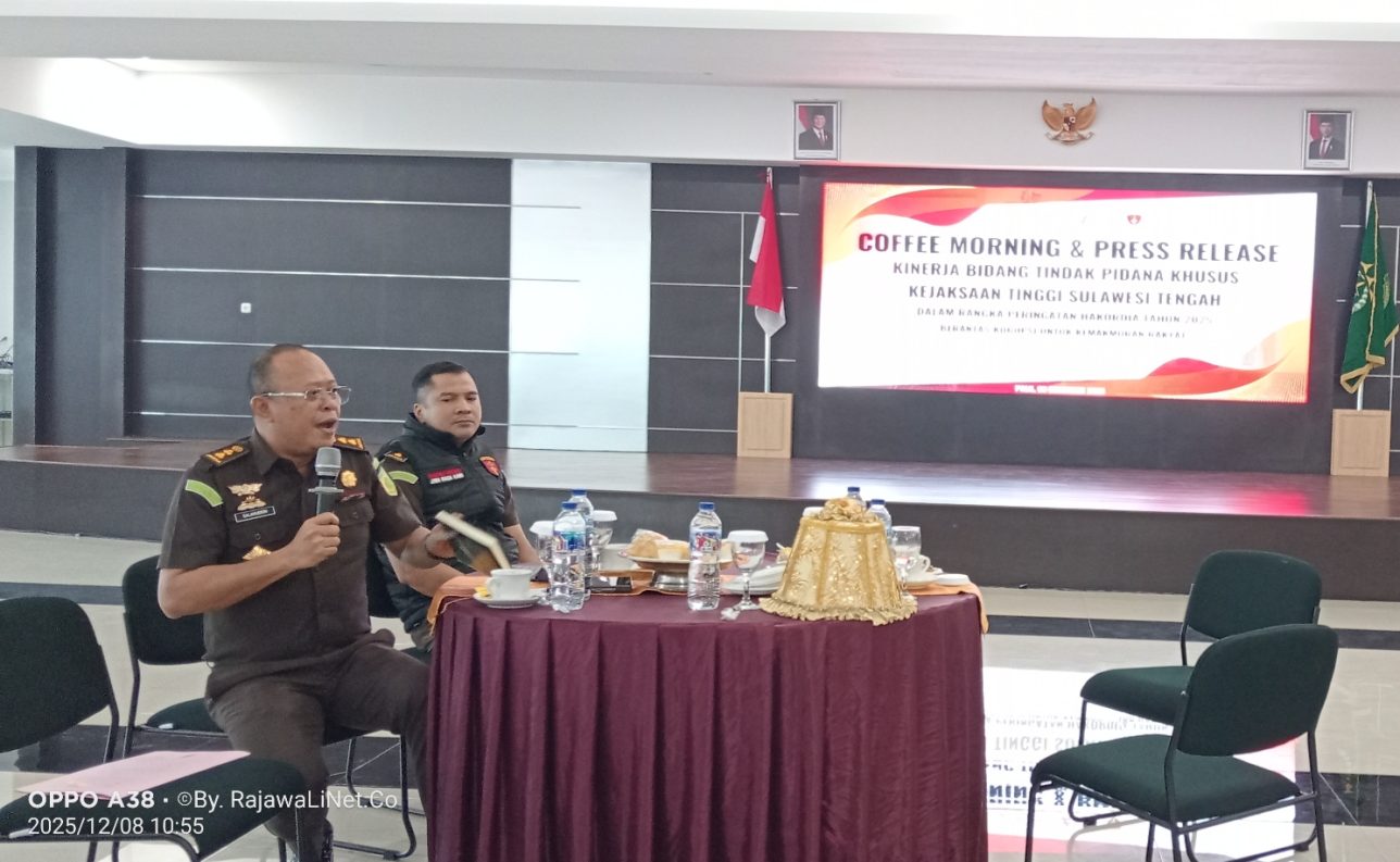 Korupsi di Sulteng Melesat: Total 59 Penyidikan, Kerugian Negara Rp39,2 M Diselamatkan