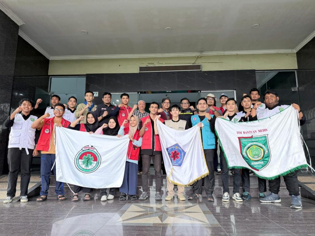 TBM Arteria Unisa Turun Bantu Korban Banjir Sumut