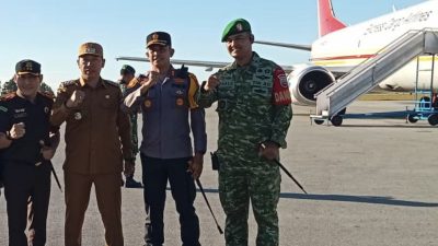 Kejari Tapanuli Utara dan Forkopimda sambut Presiden Prabowo Mendarat di Silangit. Ini Agenda Pentingnya