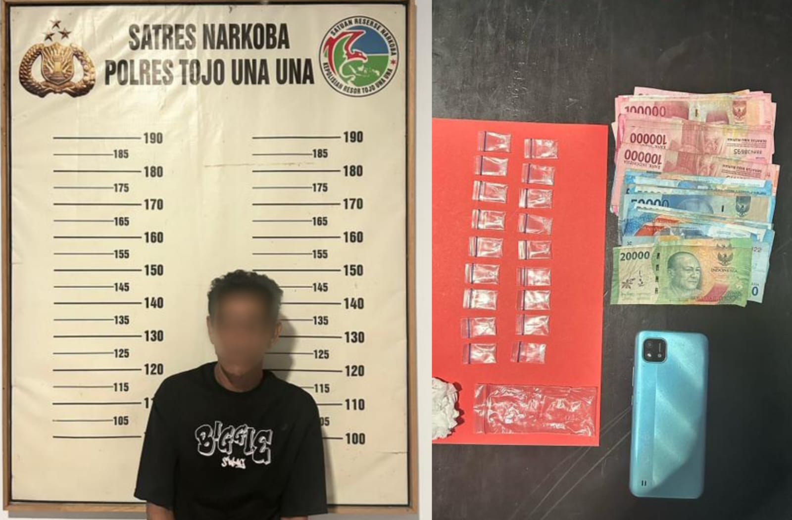 Pengedar Sabu di Malei Tojo Ditangkap, Polisi Sita 18 Paket