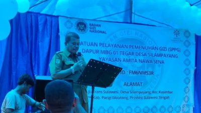 Wabup Parimo Resmikan Dapur SPPG Tegar di Silampayang