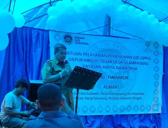 Wabup Parimo Resmikan Dapur SPPG Tegar di Silampayang