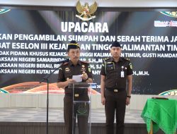 Mutasi Jaksa di Kaltim, Kajati Supardi Ingatkan Tanggung Jawab Jabatan