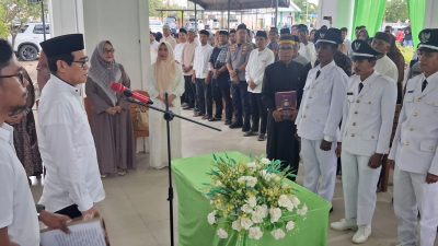 Pelantikan Tiga Kepala Desa Jadi Momentum Percepat Program Gerbang Desa