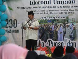 Wabup Abdul Sahid Hadiri Santunan Anak Yatim, Donasi Tembus Rp123 Juta