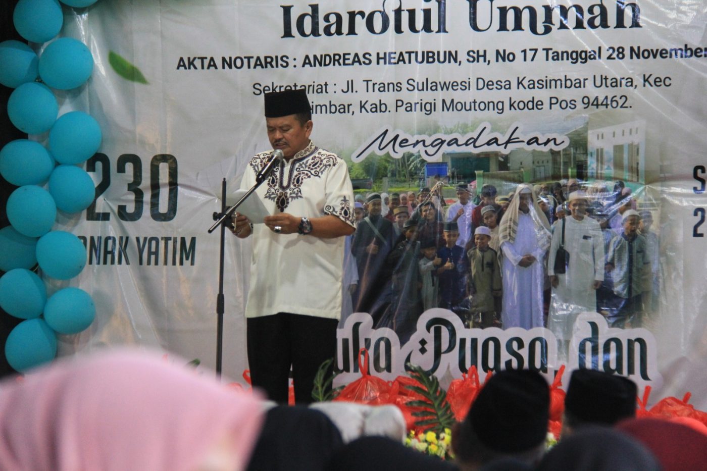 Wabup Abdul Sahid Hadiri Santunan Anak Yatim, Donasi Tembus Rp123 Juta