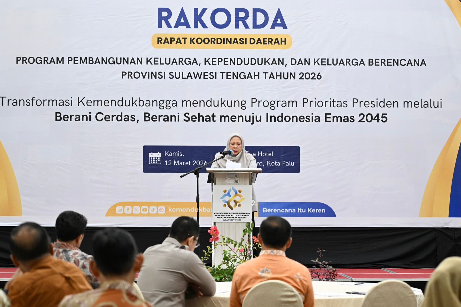 Wagub Sulteng Dorong Slogan “Dua Anak Lebih Sehat” Menggema di Masyarakat