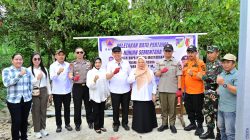 Wagub Sulteng Letakkan Batu Pertama Huntara untuk Korban Gempa