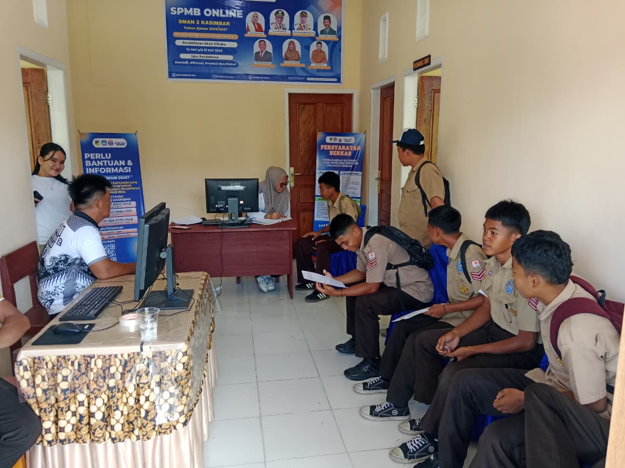 Gratis dan Online, Pendaftaran SPMB di SMAN 2 Kasimbar Ramai Peminat