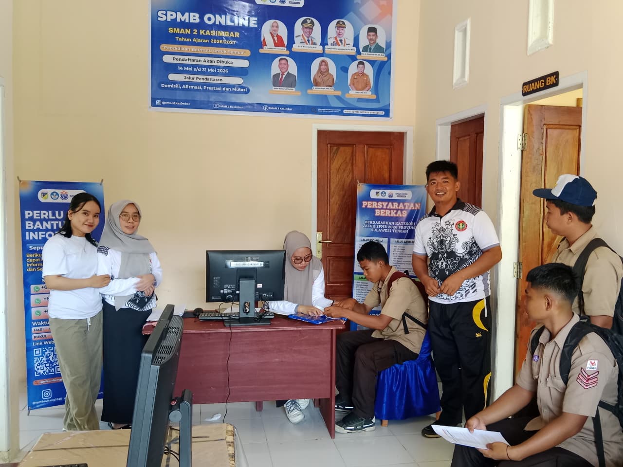 Gratis dan Online, Pendaftaran SPMB di SMAN 2 Kasimbar Ramai Peminat