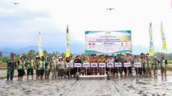 Bupati Parigi Moutong Pimpin Tanam Padi Perdana Pertanian Modern